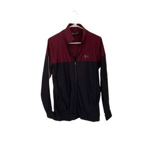 Under Armor Black/Maroon Zip-up (Small)